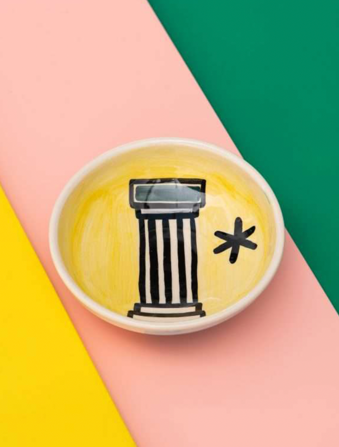 BOWL "COLUMN" YELLOW