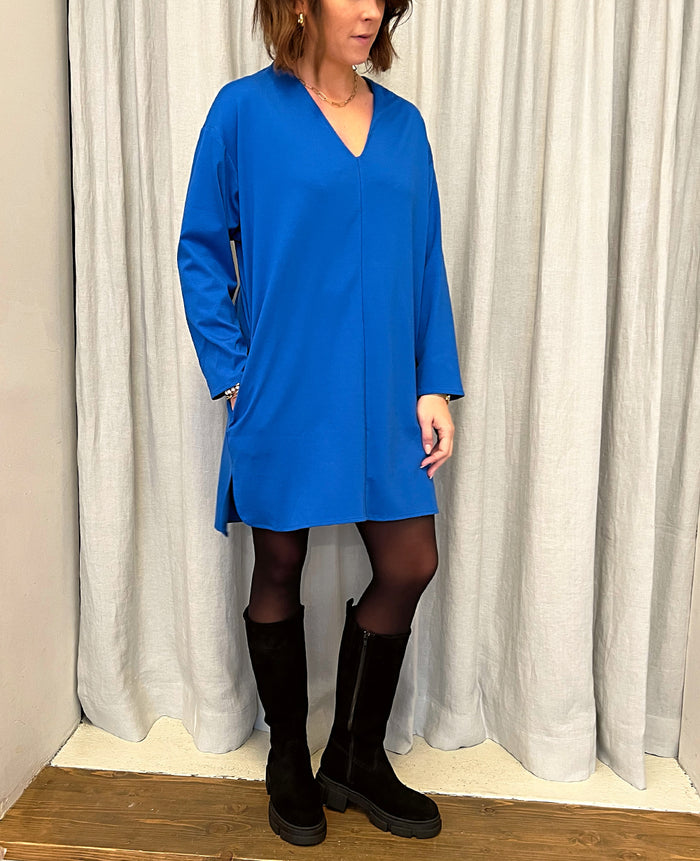 SHORT DRESS "AMINA" ROYAL BLUE