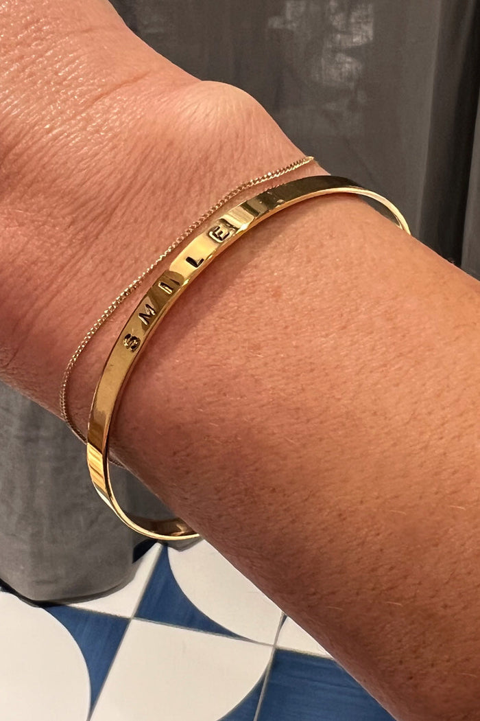 SLIM BRACELET "SMILE" GOLD