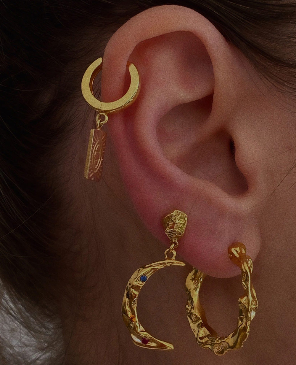 HOOP EARRINGS "FULL MOON"