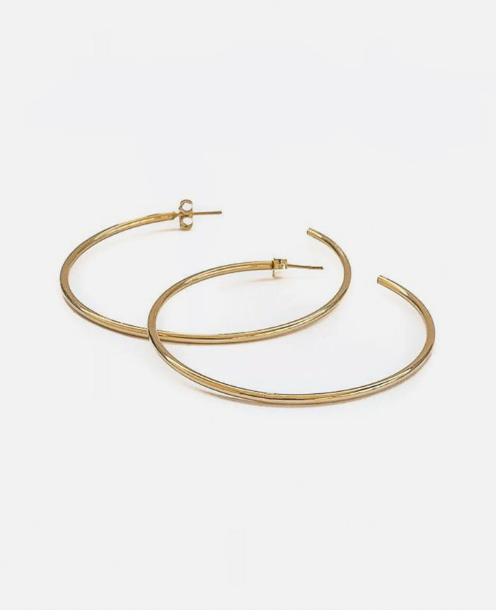 HOOPS "HOLLOW (L)" GOLD
