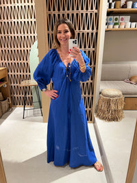 LONG LINEN DRESS "MINIMAL"