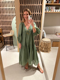 MIDI OVERSIZED DRESS "DAPHNE" KHAKI