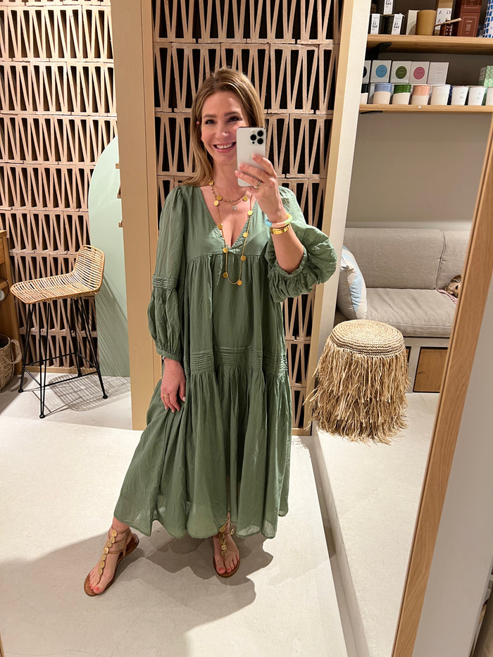 MIDI OVERSIZED DRESS "DAPHNE" KHAKI
