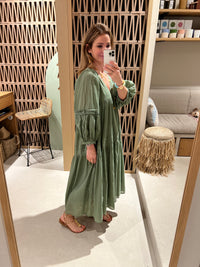 MIDI OVERSIZED DRESS "DAPHNE" KHAKI
