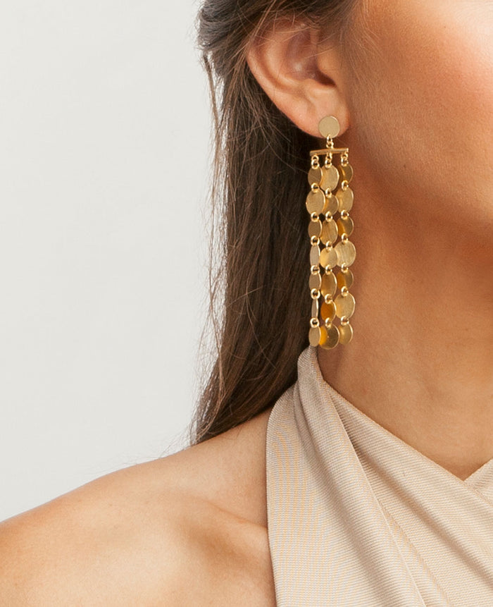 CHANDELIER EARRINGS "ALEXANDRA" GOLD