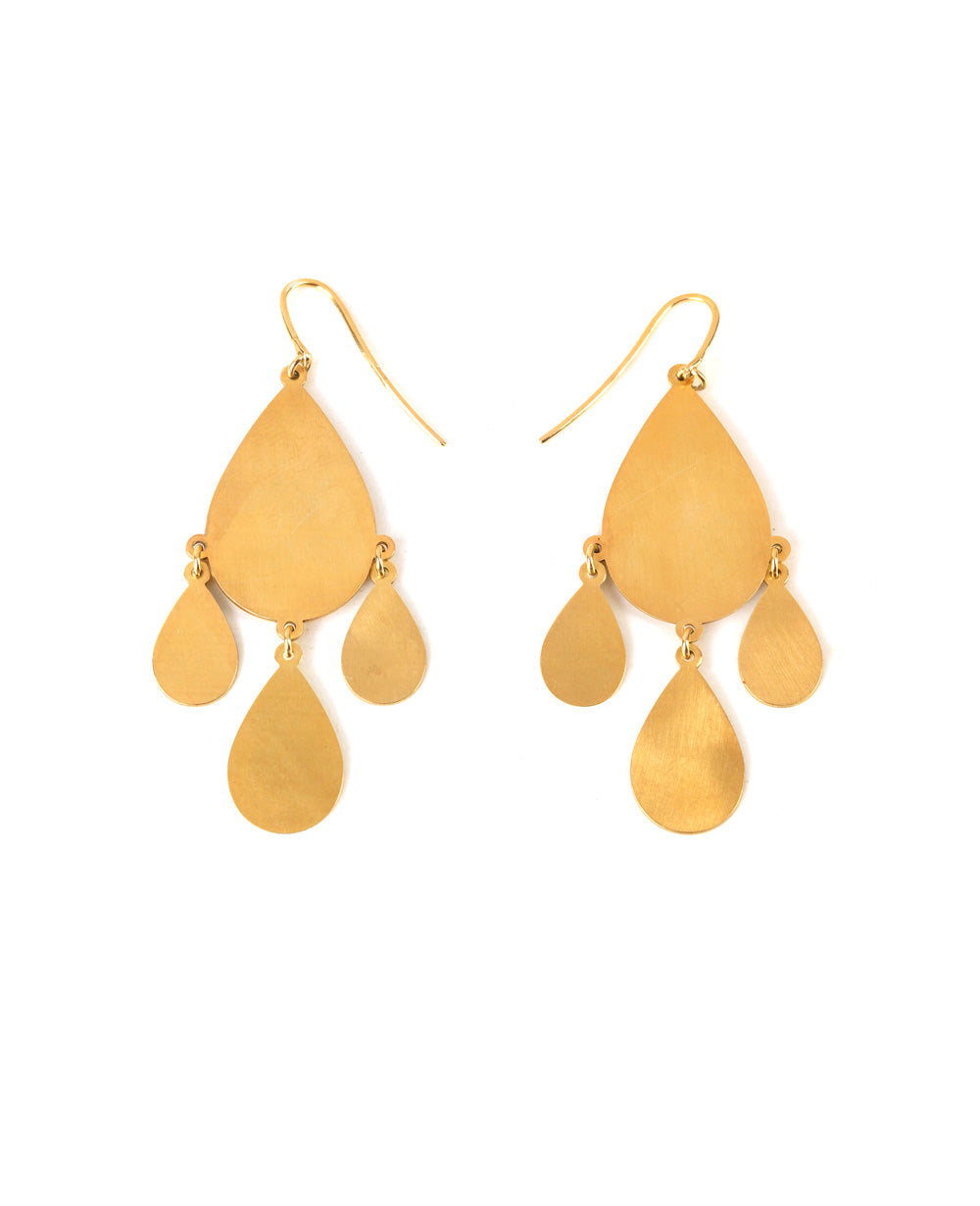 SHORT EARRINGS "TREVI" GOLD