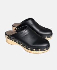 HANDMADE CLOGS "ZINO" BLACK