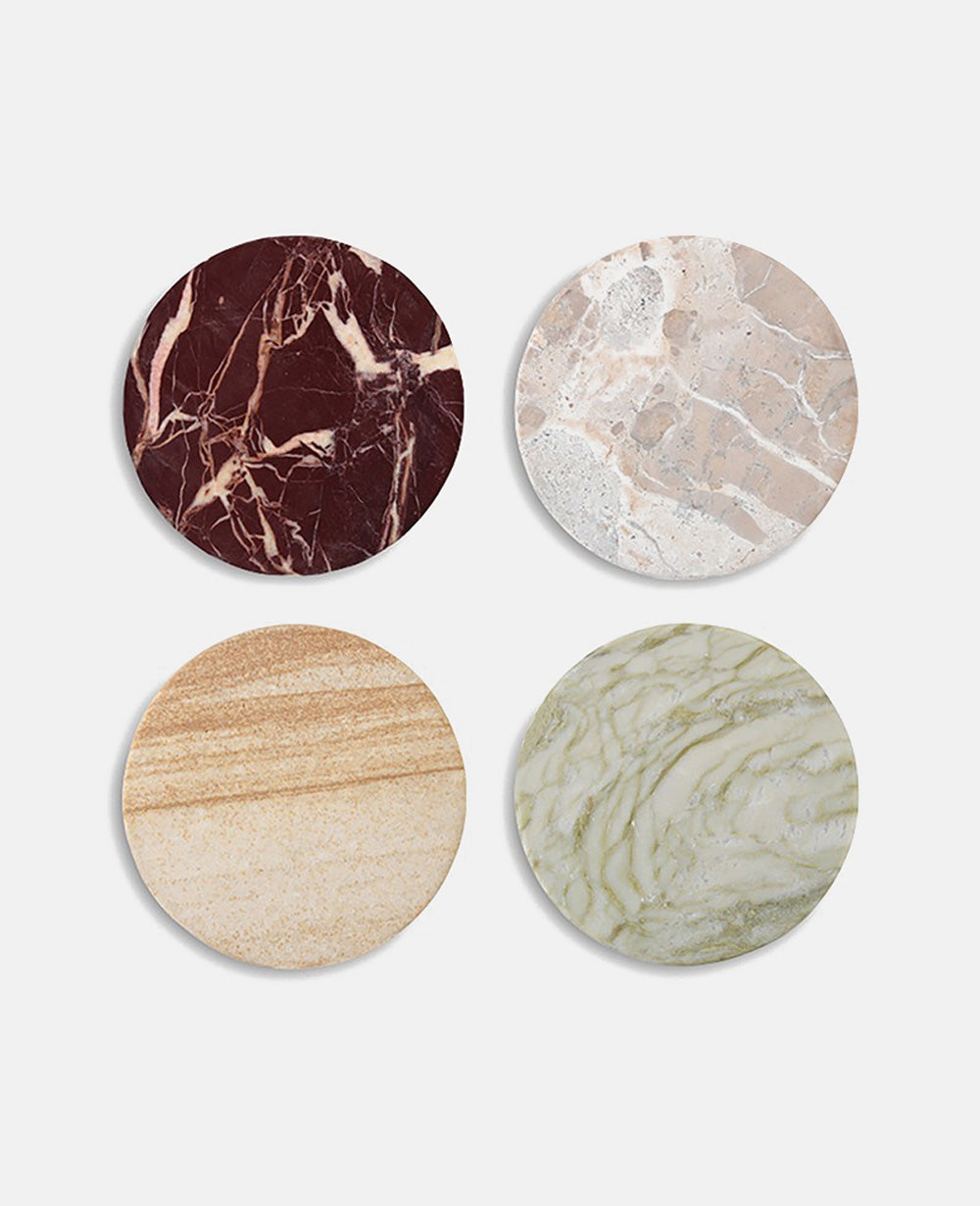 4 COASTERS “MARBLE”