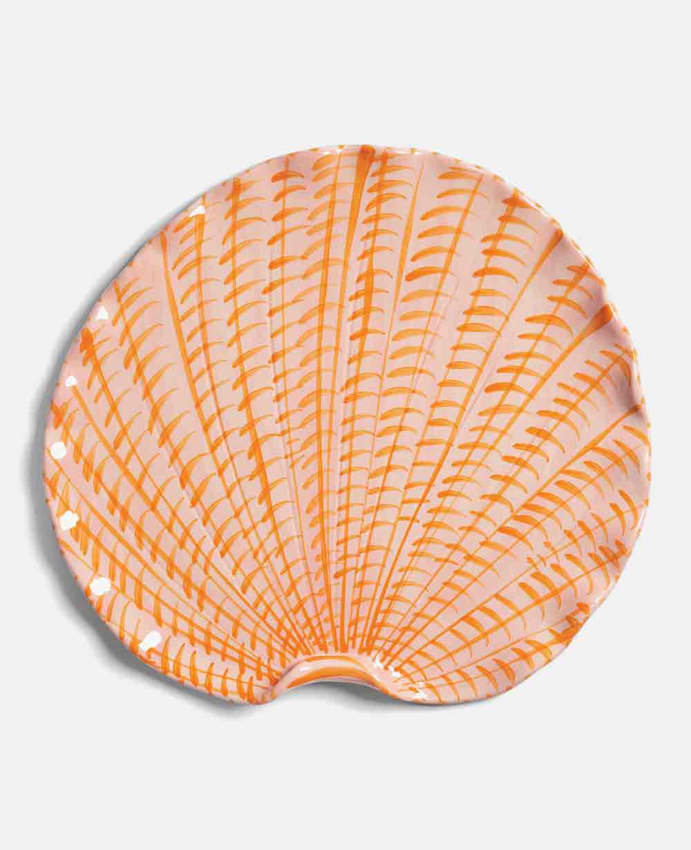 BIG PLATE "SHELLEGANCE" ORANGE
