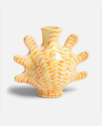 SMALL VASE "SHELLEGANCE" YELLOW/ORANGE
