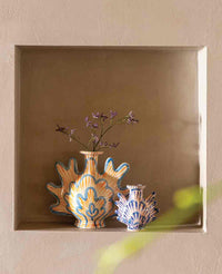 TINY VASE "SHELLEGANCE" ROSE/BLUE