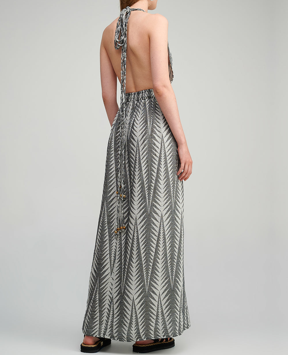 LONG NECKHOLDER DRESS "FINIKAS"
