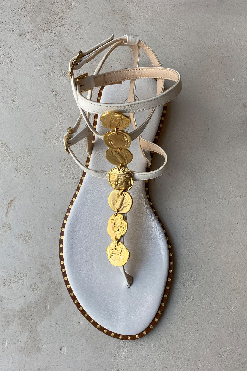 GLADIATOR SANDALS WHITE