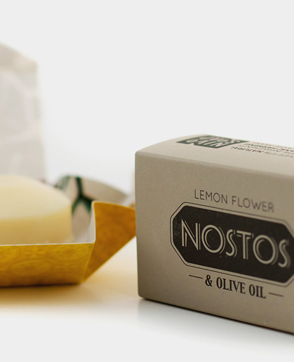 SOAP "NOSTOS" LEMON FLOWER & OLIVE OIL