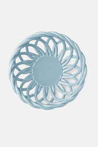 CERAMIC BASKET "SICILIA" SMALL - LIGHT BLUE