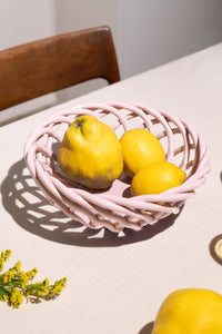 CERAMIC BASKET "SICILIA" SMALL - ROSA