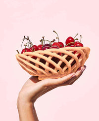 CERAMIC BASKET "SICILIA" SMALL - TANGERINE