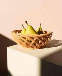 CERAMIC BASKET "SICILIA" SMALL - TANGERINE