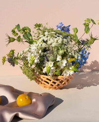 CERAMIC BASKET "SICILIA" SMALL - TANGERINE