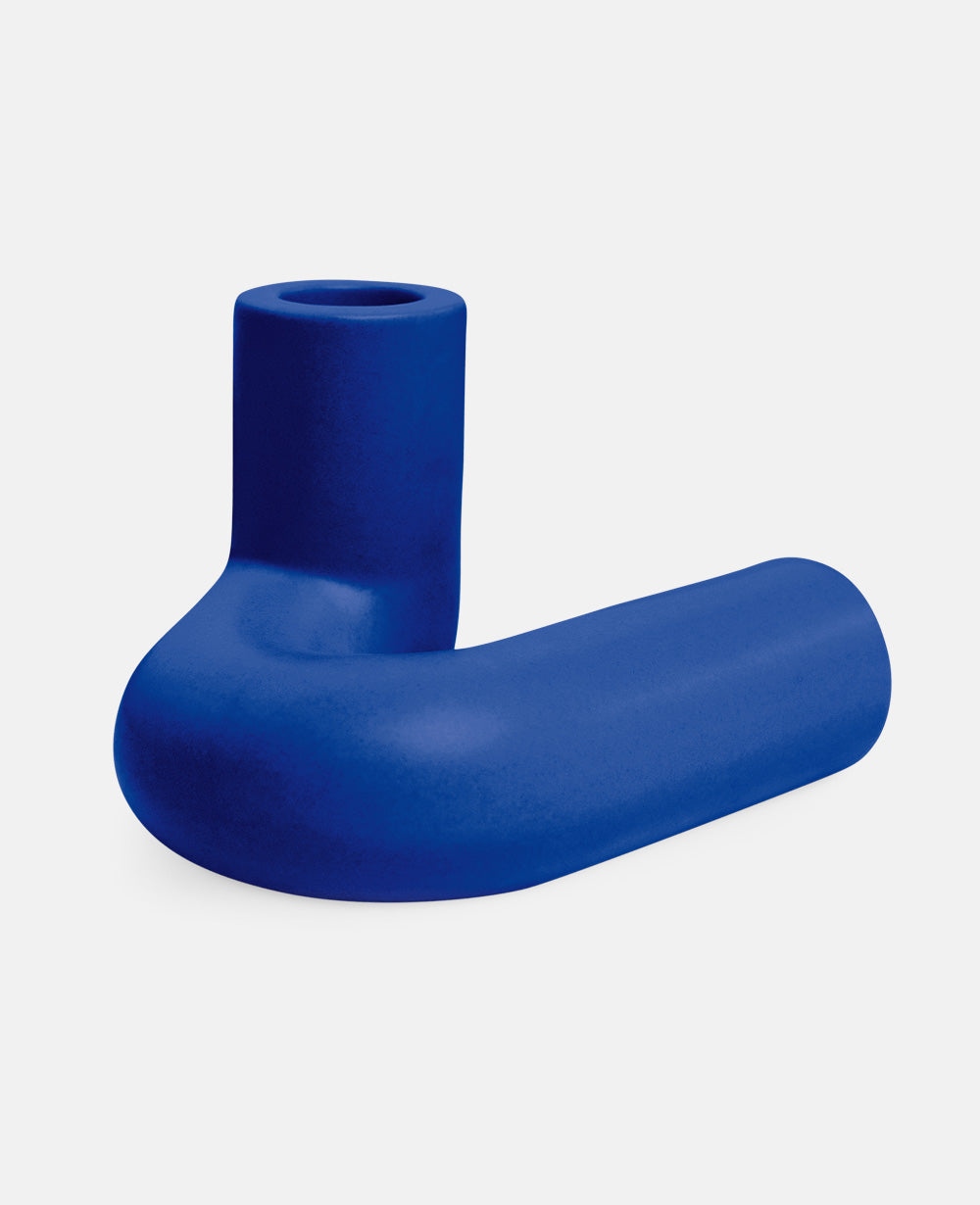 KERZENHALTER "TEMPLO" BLAU