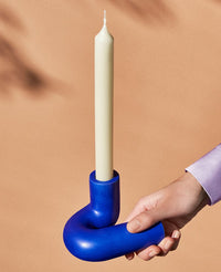 KERZENHALTER "TEMPLO" BLAU