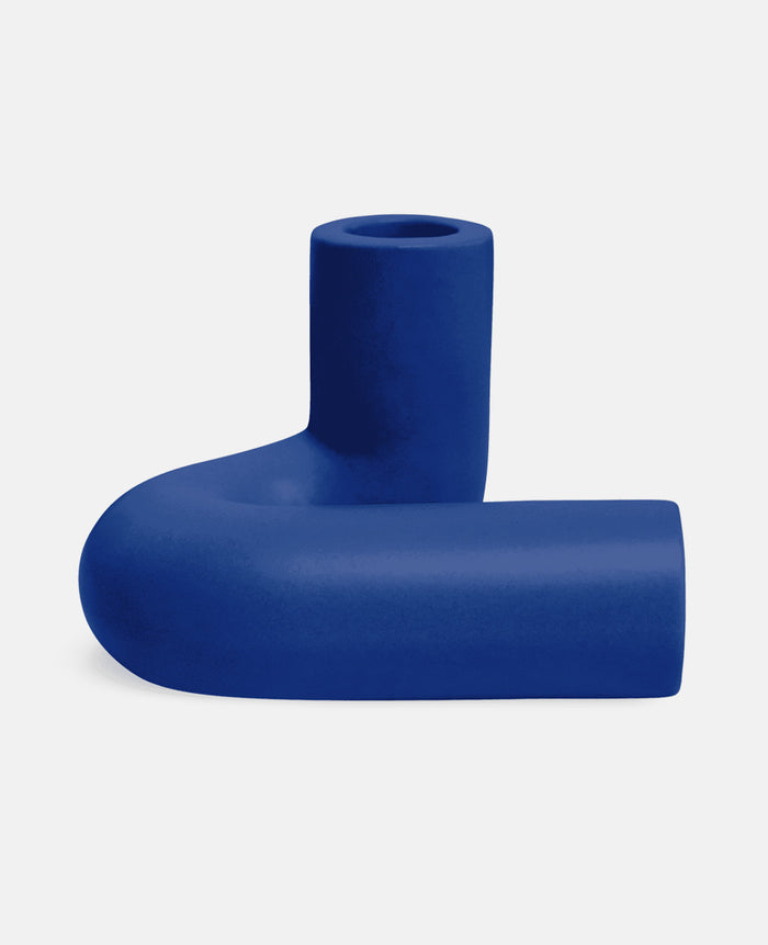 KERZENHALTER "TEMPLO" BLAU