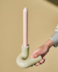 KERZENHALTER "TEMPLO" LIGHT MINT