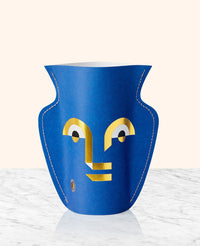 MINI PAPER VASE  "APOLINO" BLUE/PINK