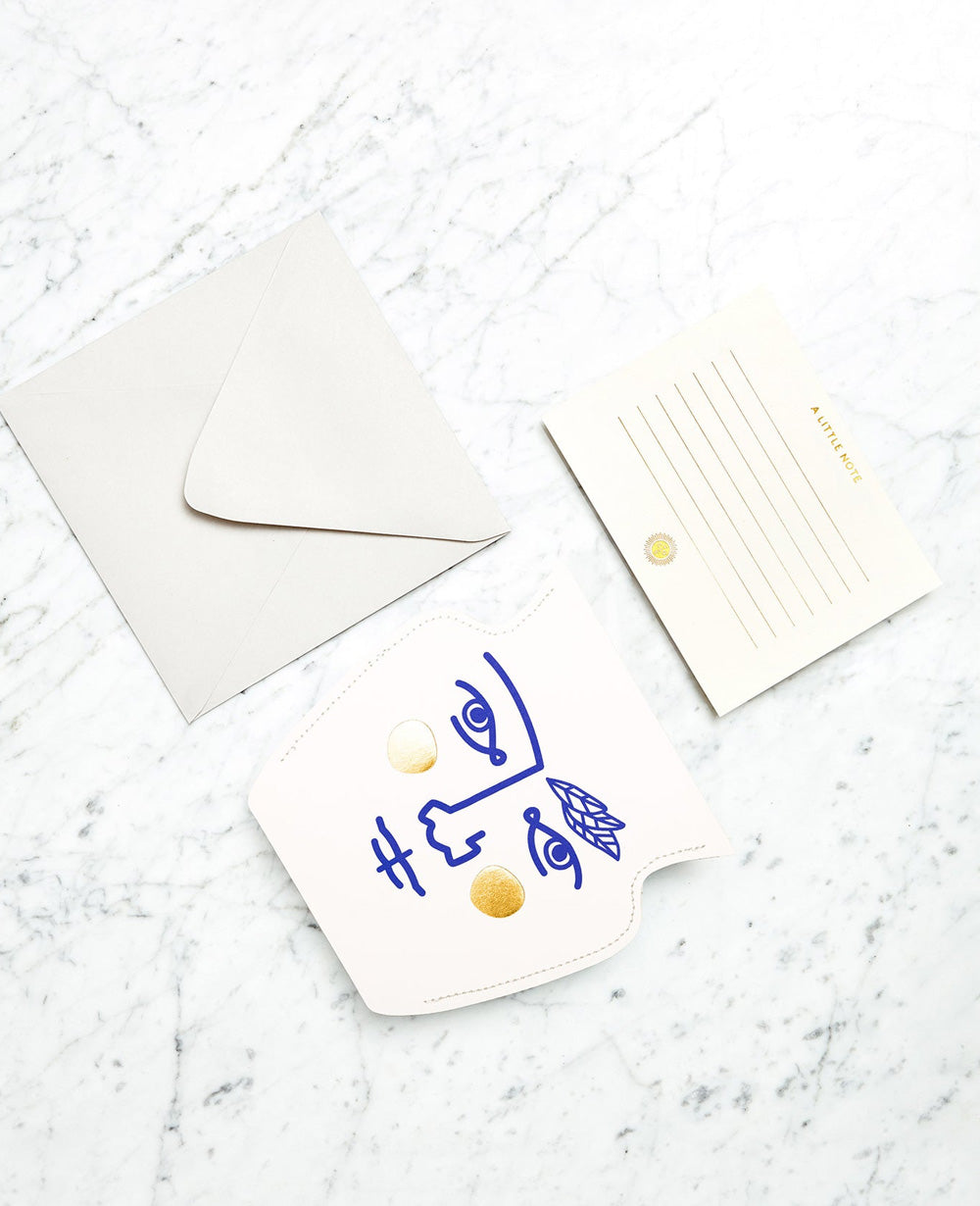 MINI PAPER VASE  "JANUS" WHITE