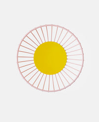 WIRE BASKET "IRIS SMALL" LIGHT PINK/ YELLOW