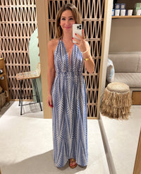 LONG NECKHOLDER DRESS "FINIKAS"