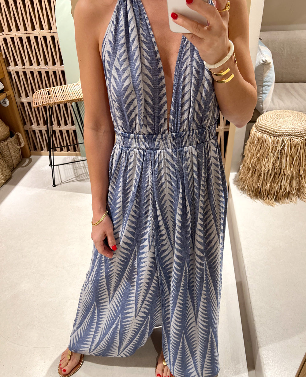 LONG NECKHOLDER DRESS "FINIKAS"