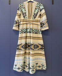 WOVEN KIMONO "DELOS" BLUE