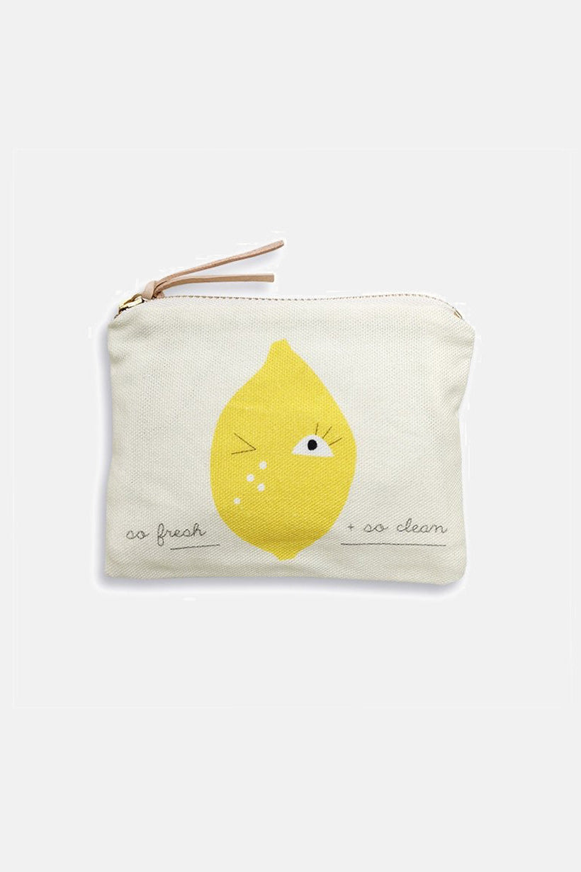 SMALL POUCH "LEMON" OFFWHITE