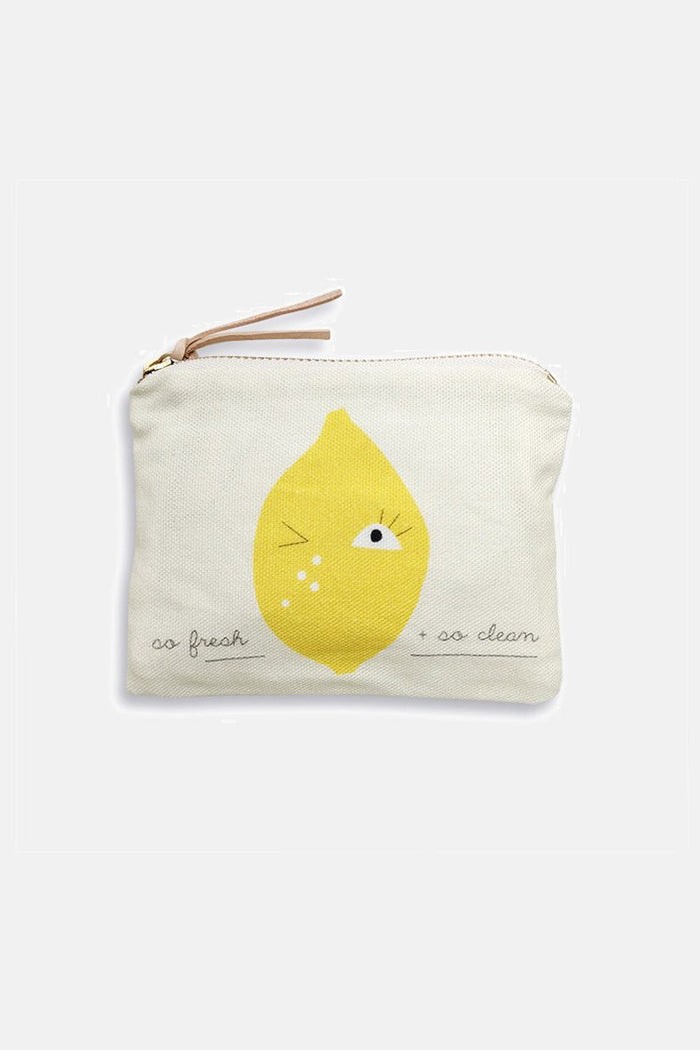 SMALL POUCH "LEMON" OFFWHITE
