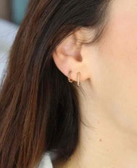 HOOPS PAIR "TRESSE" GOLD