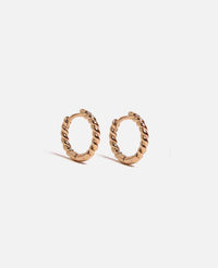 HOOPS PAIR "TRESSE" GOLD