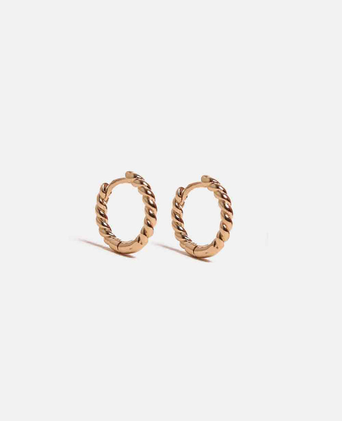 HOOPS PAIR "TRESSE" GOLD