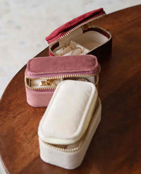 MINI TRAVEL JEWELRY CASE "ALMA" PINK ORCHID
