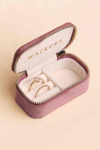 MINI TRAVEL JEWELRY CASE "ALMA" PINK ORCHID