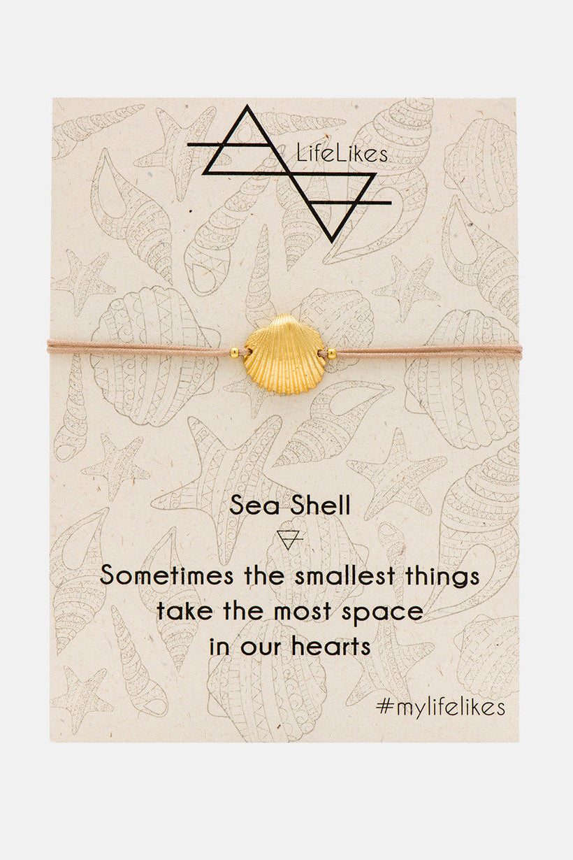 CHARM BRACELET "SEA SHELL" GOLD