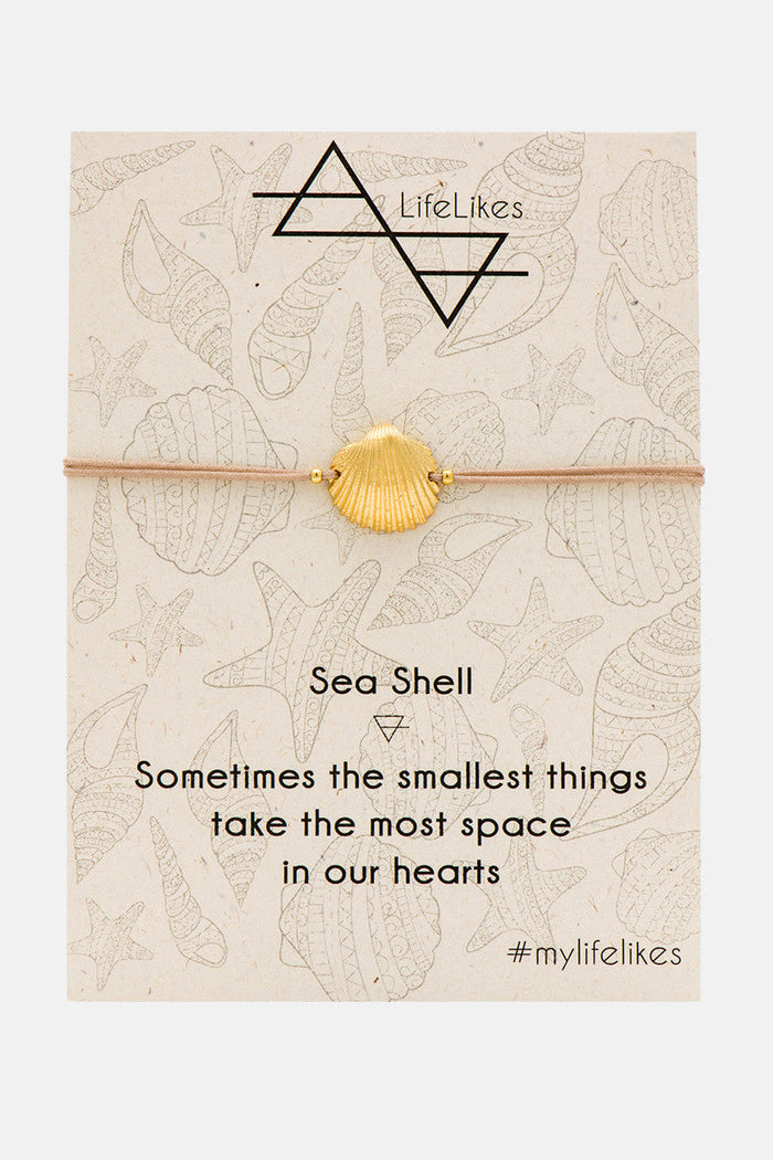 CHARM BRACELET "SEA SHELL" GOLD