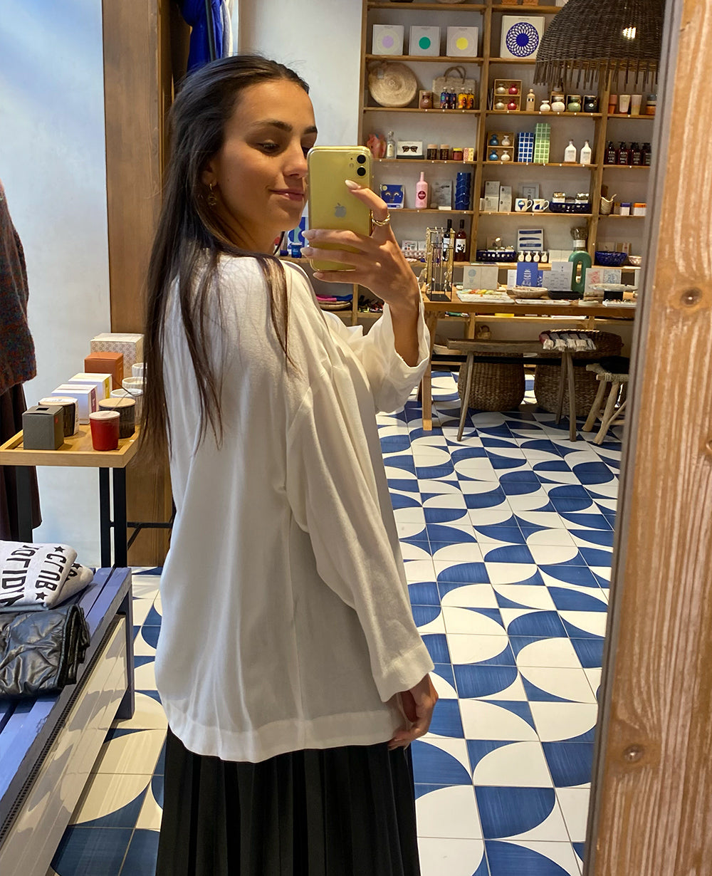 BLOUSE WITH LONG SLEEVES "MELISSA"