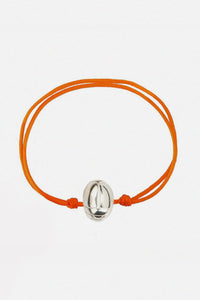 BRACELET "BEETLE" ORANGE/SILVER