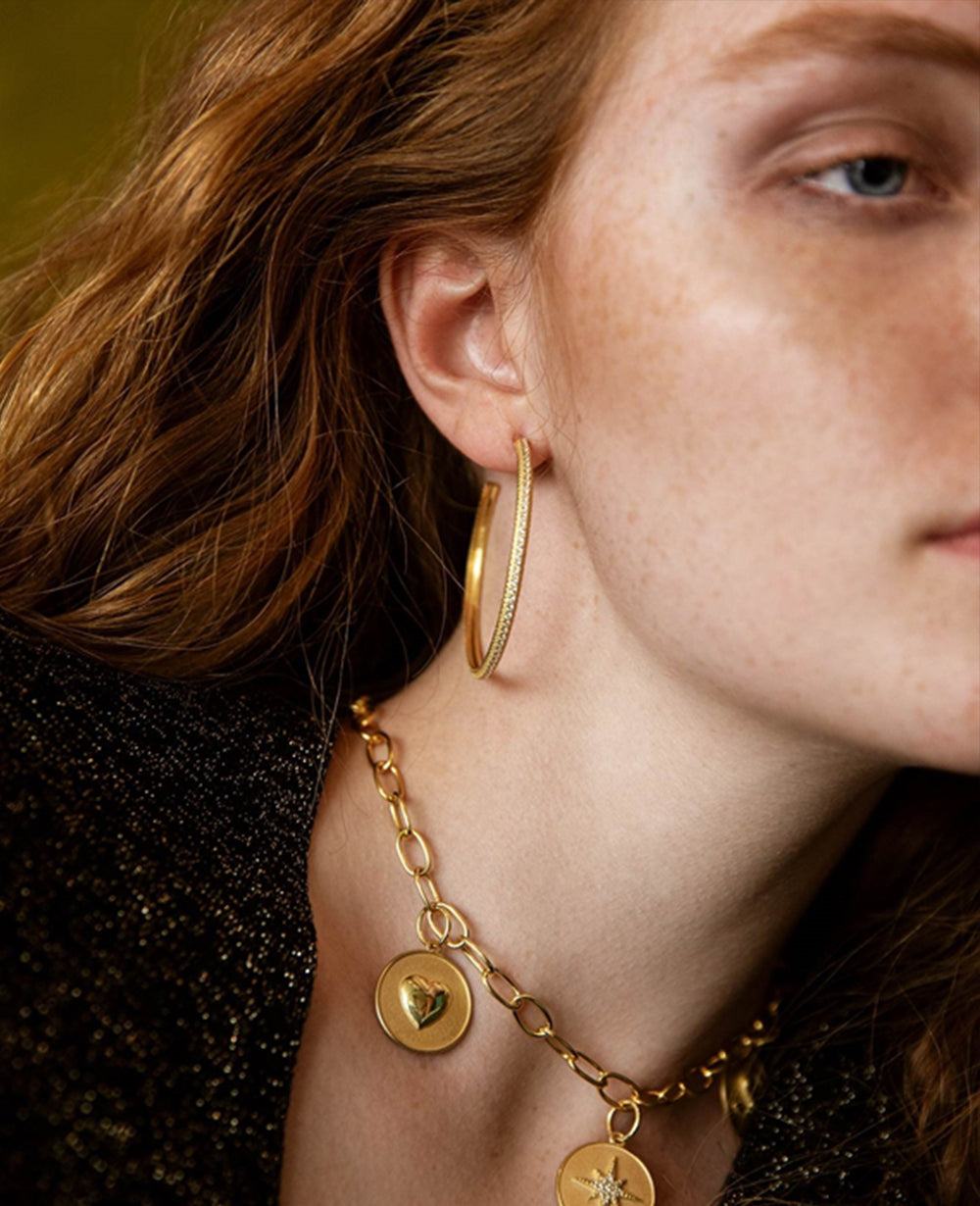 EARRINGS "TEMPTATION ZIRCONIA" GOLD