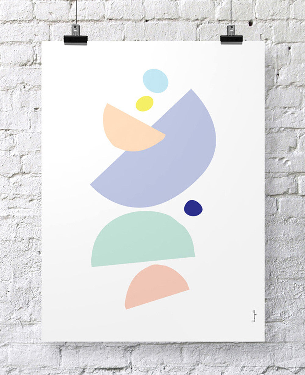 POSTER "CIRCLES MINT"