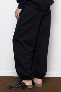 RELAXED COTTON SWEATPANTS BLACK