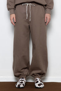 RELAXED COTTON SWEATPANTS MOCCA