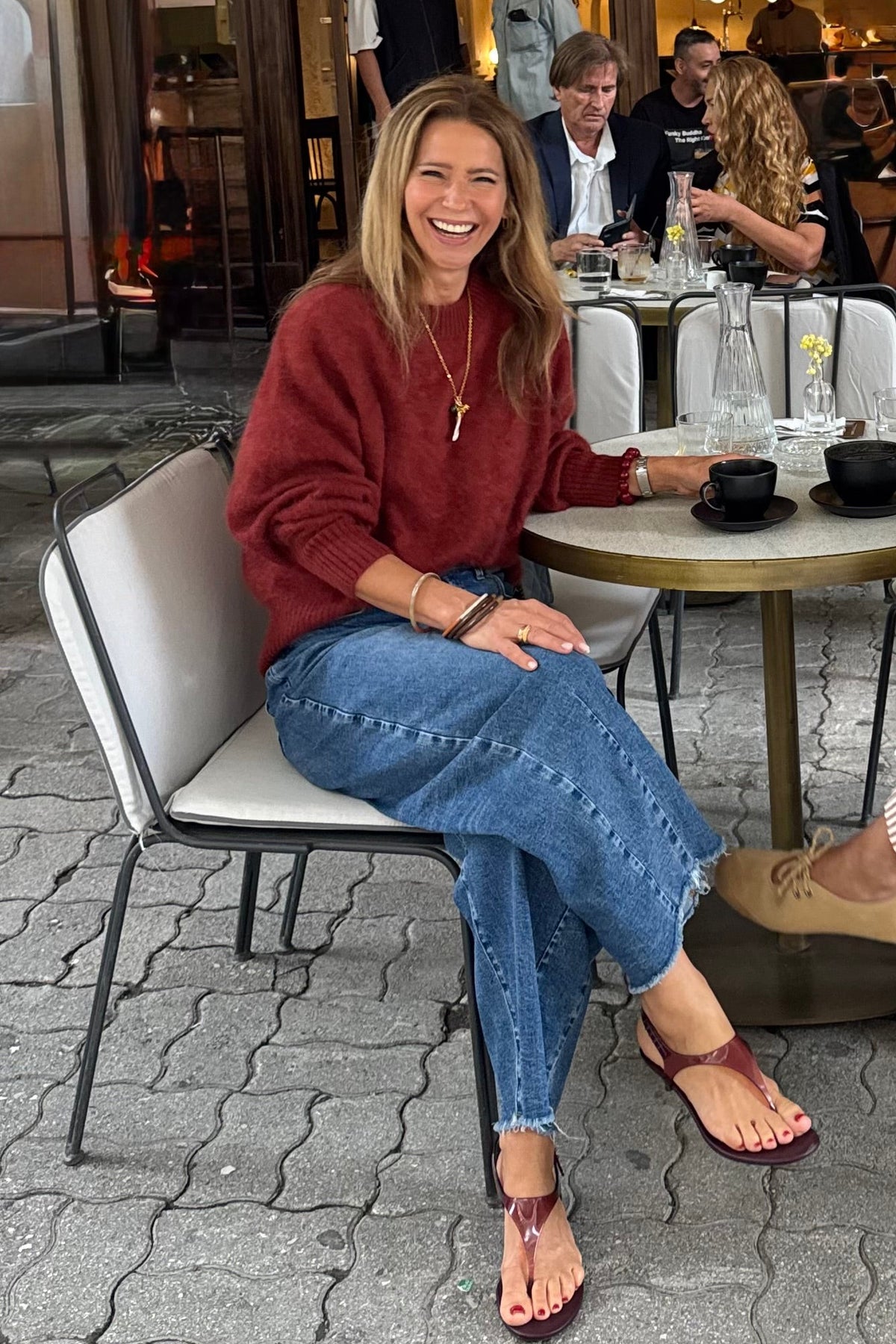 OVERSIZED BRUSHED CASHMERE PULLOVER CINNAMON
